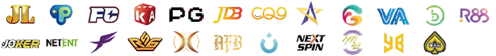gamesph platform display of trusted casino developers with game access, player login area, account registration, and mobile application support